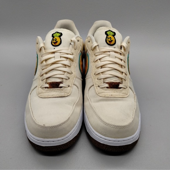 Nike Air Force 1 '07 Low Premium Happy Pineapple Coconut Milk Mens Size 10.5 - Picture 2 of 9